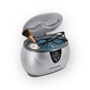Magnasonic Ultrasonic Silver Jewelry Cleaner Digital Timer‎ Counter top size